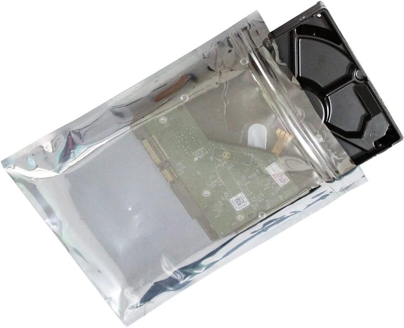 Mobudy Antistatic Bags ESD Shielding Bag with Anti-Static Labels for Hard Drive SSD HDD Motherboard Video Card RAM Electronic Devices (50pc ziplock 6 * 8 in) - Image 4